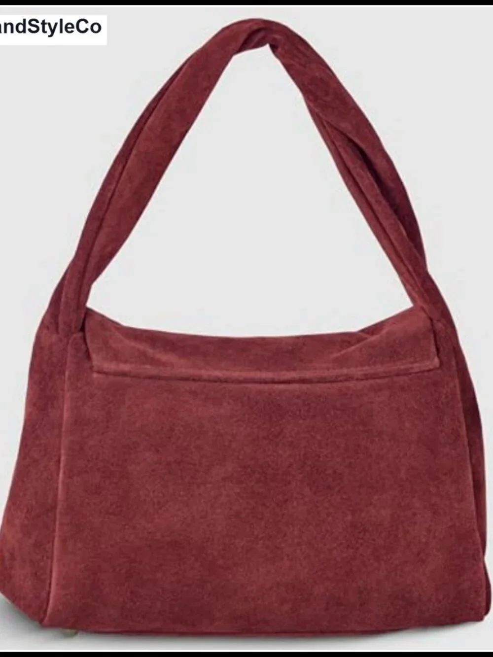 Italian Suede Top-Handle Satchel with Detachable Crossbody Strap